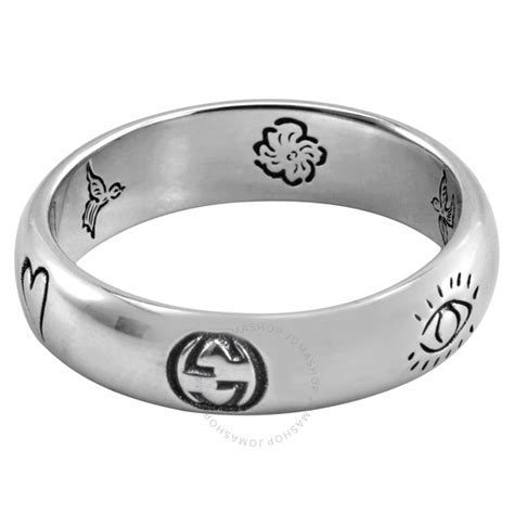 gucci ybc4552470010|Gucci Blind For Love YBC455247001 Sterling Silver Ring .